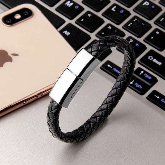 Spark and Find™ Wireless Charging Bracelet - Charging on the go